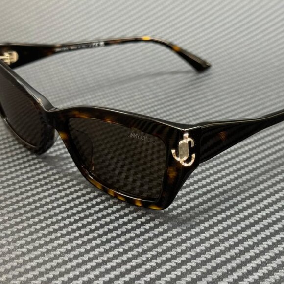 NEW JIMMY CHOO Brown Women's 55 mm Sunglasses